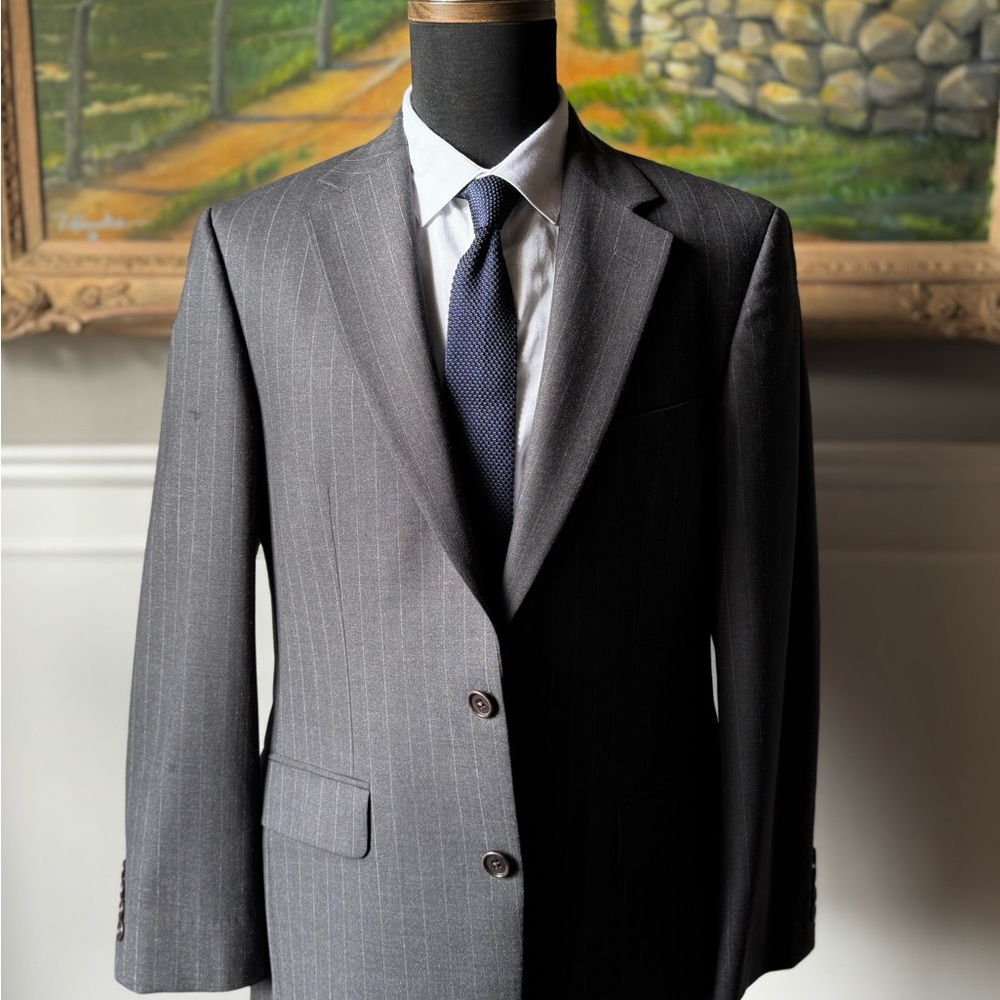 Brooks Brothers Gray Pinstripe Blazer
